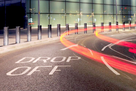 Heathrow Airport Terminal safe drop-off zone