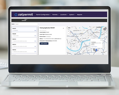 An example of Unity5's licensing software dashboard for councils